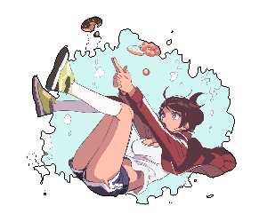 asahina aoi (danganronpa and 1 more) drawn by dg_xhs