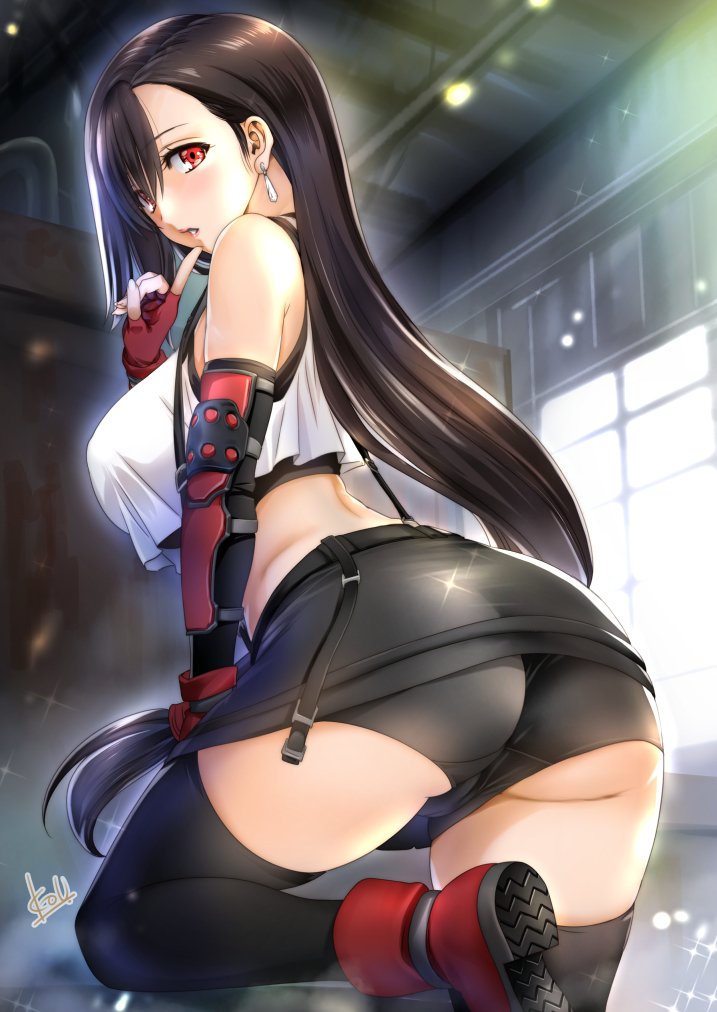 tifa lockhart (final fantasy and 2 more) drawn by mitarashi_kousei