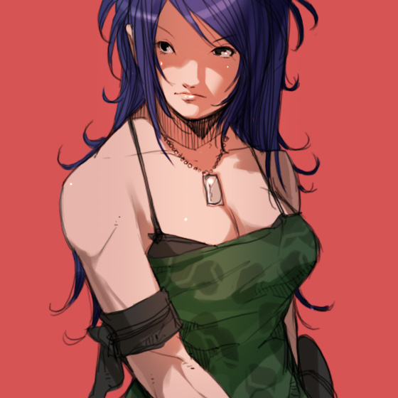 leona heidern (the king of fighters and 1 more) drawn by falcoon