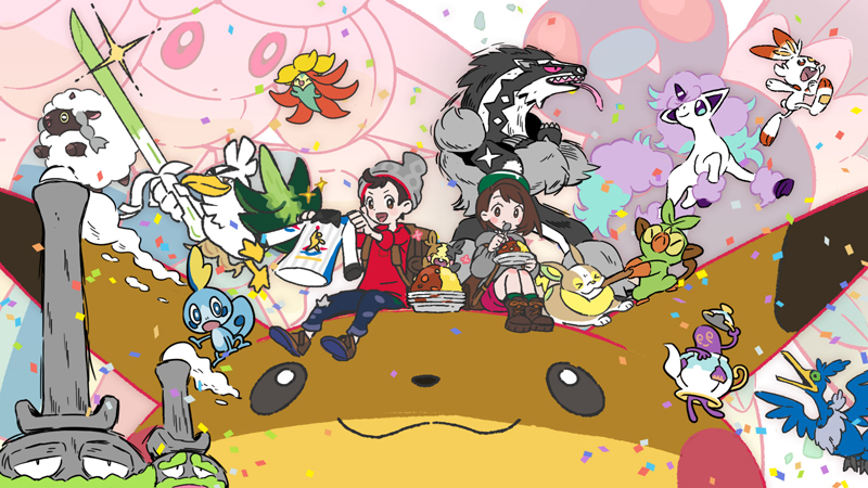 pikachu, gloria, scorbunny, sobble, victor, and 15 more (pokemon and 1 more)