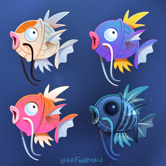 magikarp (pokemon and 1 more) drawn by leah_fuhrman