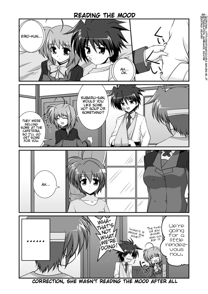 subaru nakajima, caro ru lushe, and erio mondial (lyrical nanoha and 1 more) drawn by mikage_takashi