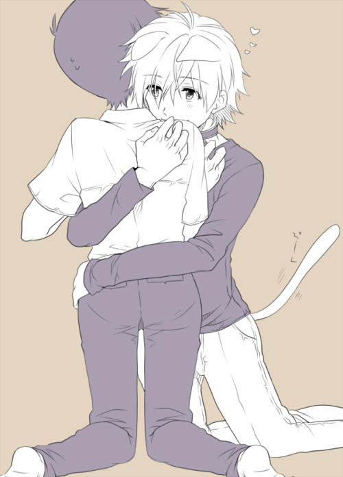 ikari shinji and nagisa kaworu (neon genesis evangelion) drawn by enue37
