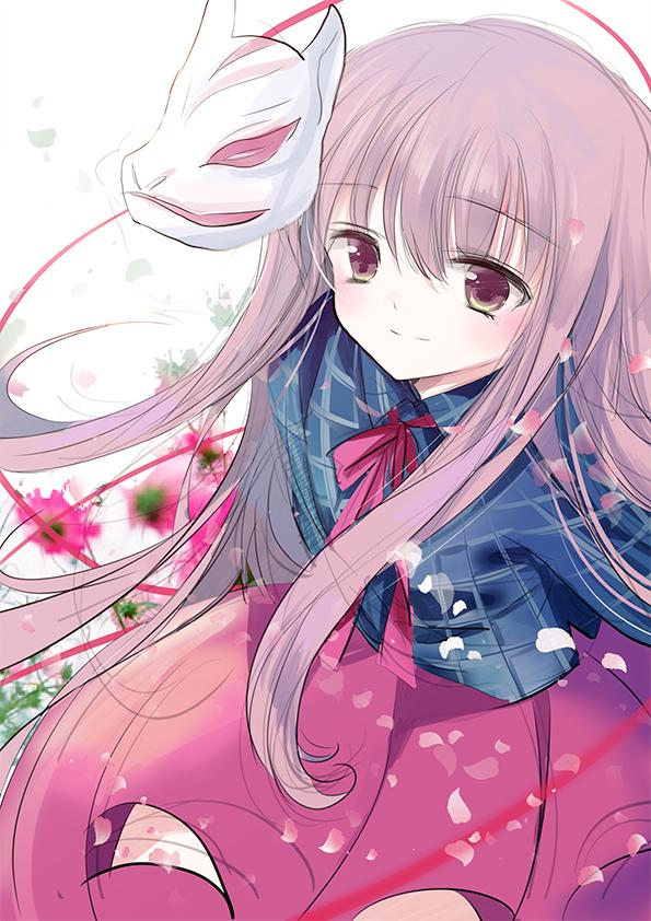 hata no kokoro (touhou) drawn by cierra_(ra-bit)
