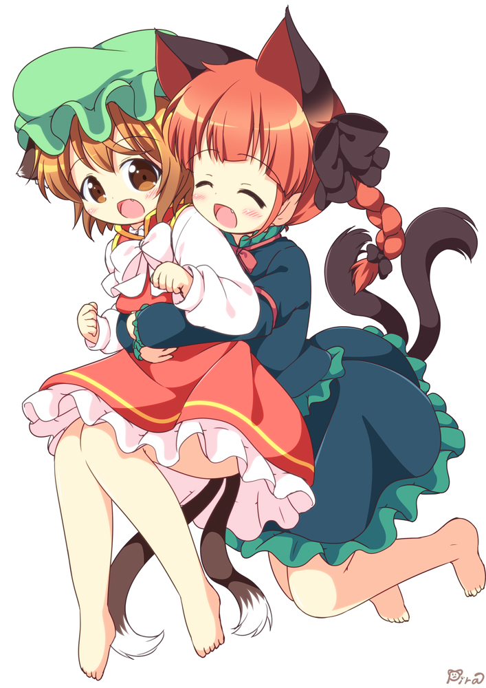 kaenbyou rin and chen (touhou) drawn by pila-pela