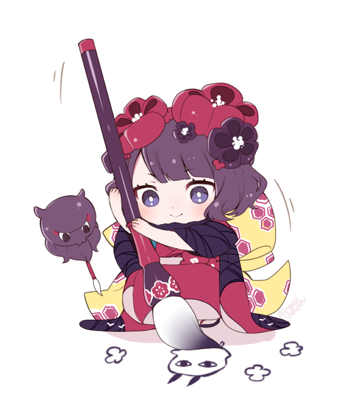katsushika hokusai, tokitarou, medjed, and nitocris (fate and 1 more) drawn by makaroni_(yudejiru)