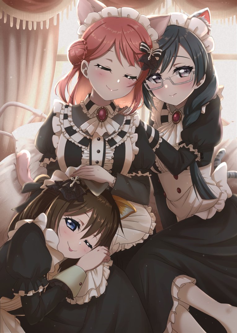 yuki setsuna, uehara ayumu, osaka shizuku, and nakagawa nana (love live! and 1 more) drawn by satolive20