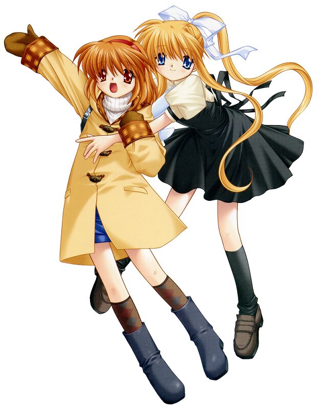 kamio misuzu and tsukimiya ayu (kanon and 2 more) drawn by hinoue_itaru