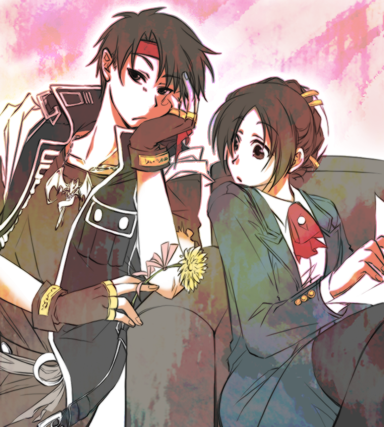 orphen and constance magee (majutsushi orphen) drawn by mogiko