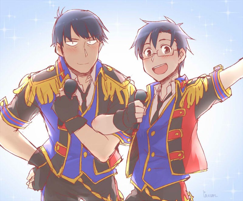 producer (idolmaster and 2 more) drawn by cotton_(ganache)