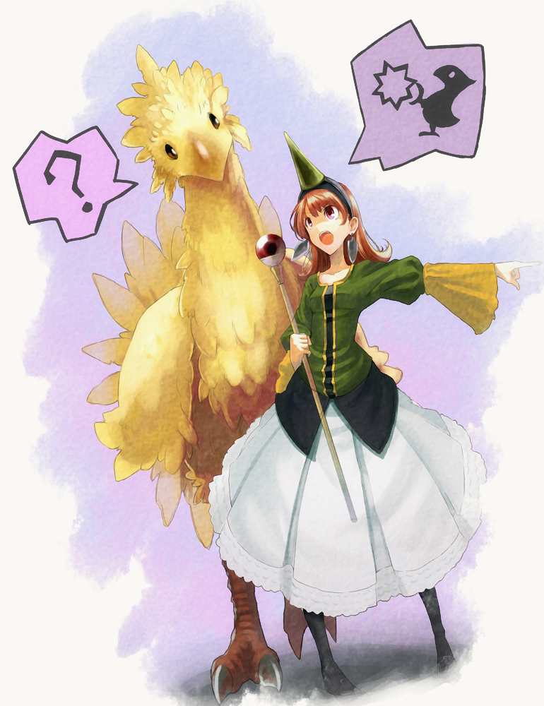 summoner and refia (final fantasy and 1 more) drawn by sodeya_itsuki