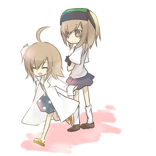 last order, misaka imouto, and misaka imouto 10032's cat (toaru majutsu no index) drawn by ciel_arc