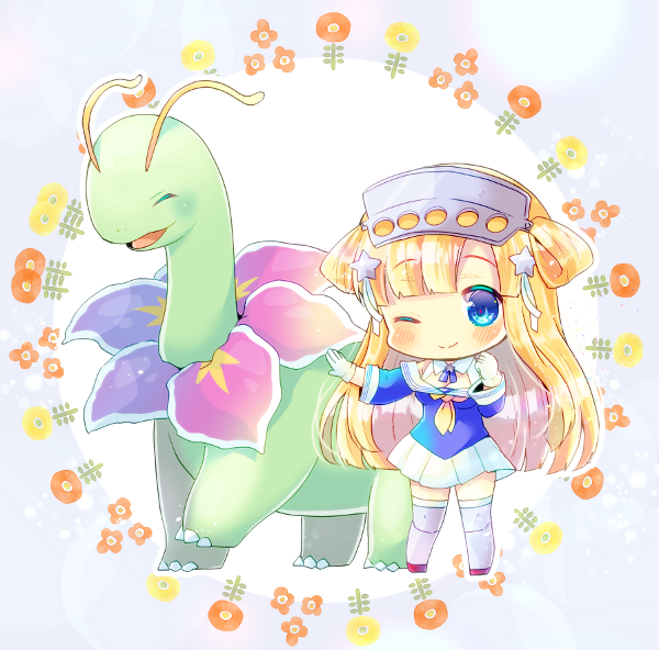 fletcher and meganium (kantai collection and 1 more) drawn by kou_hiyoyo