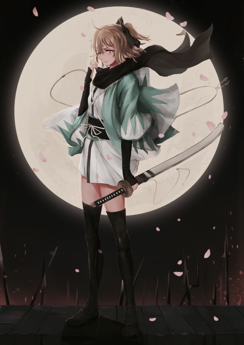 okita souji (fate and 1 more) drawn by cjmy