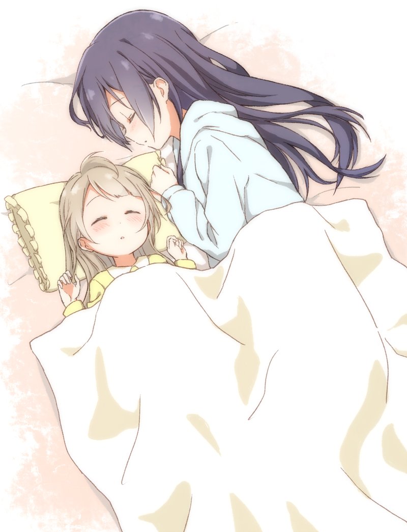sonoda umi and minami kotori (love live! and 1 more) drawn by cora_stt