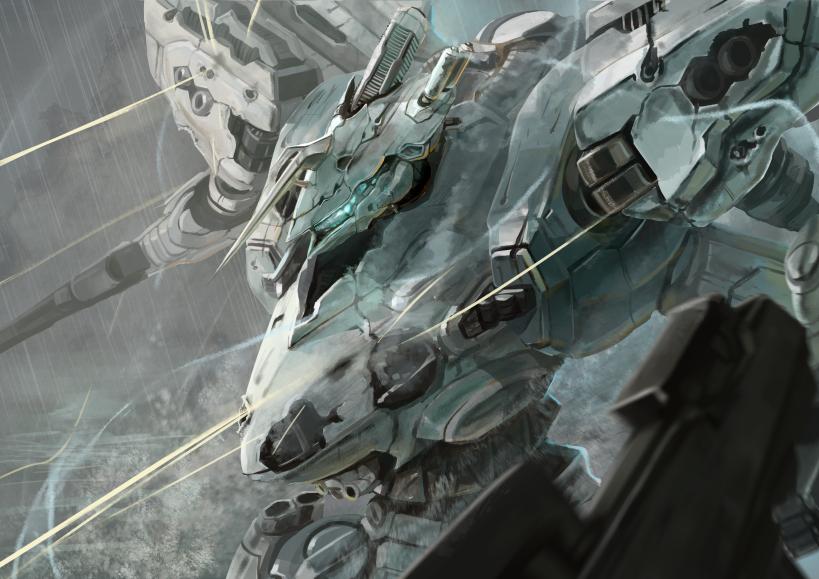 white glint (armored core) drawn by hukutuuprunes