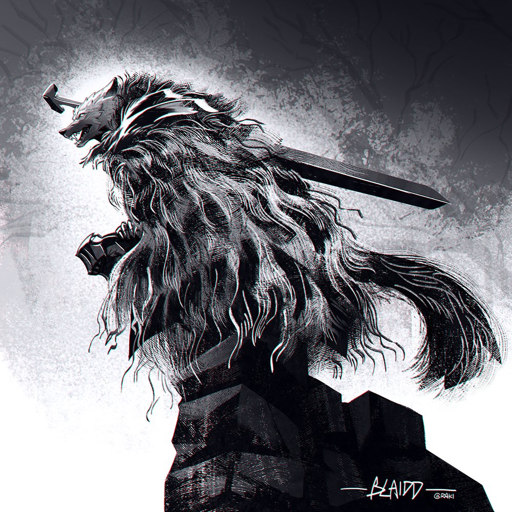 blaidd the halfwolf (elden ring) drawn by raki0v0 Danbooru