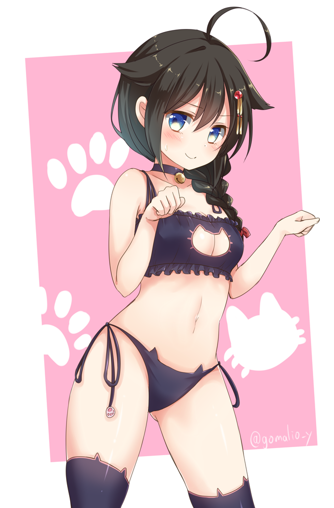 shigure and shigure kai ni (kantai collection) drawn by gomano_rio