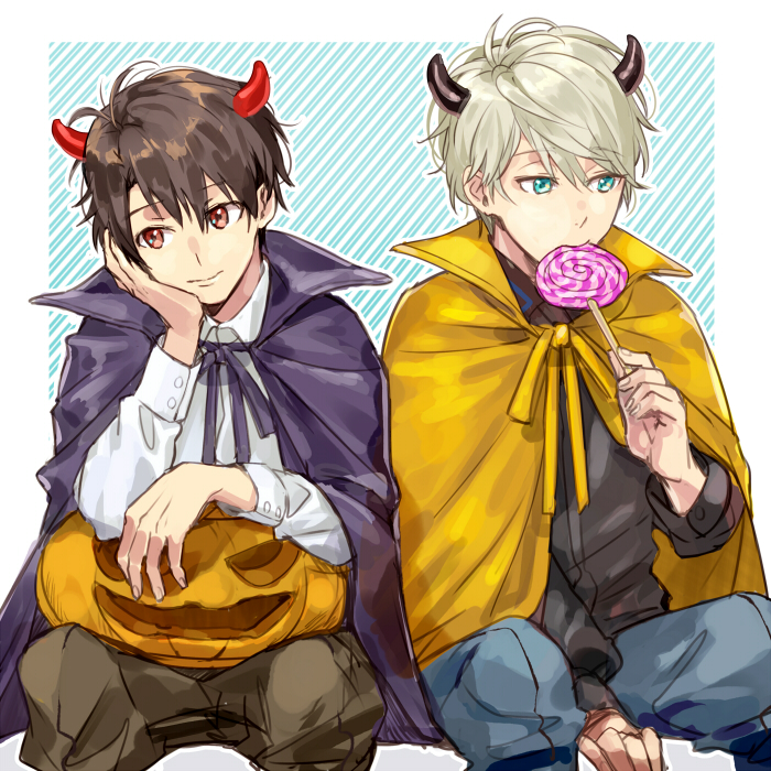 slaine troyard and kaizuka inaho (aldnoah.zero) drawn by logi_bunbukucha