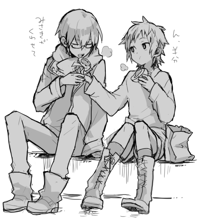 fushimi saruhiko and yata misaki (k-project) drawn by ayao77