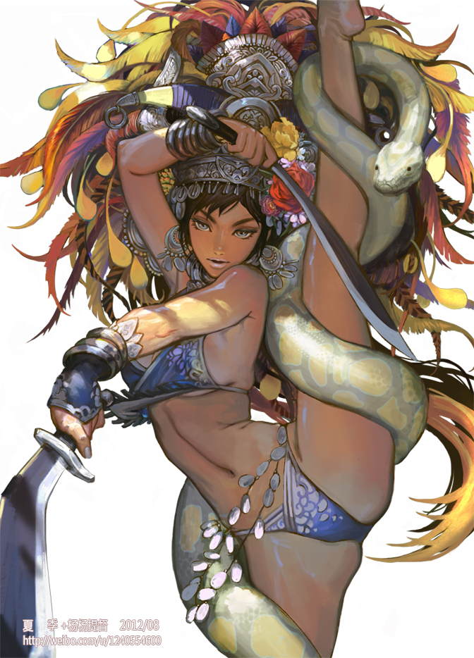 hua man (gunryuu sangoku-den) drawn by xiaji and yang_yang_(tigu)