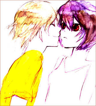 ayanami rei and nagisa kaworu (neon genesis evangelion)