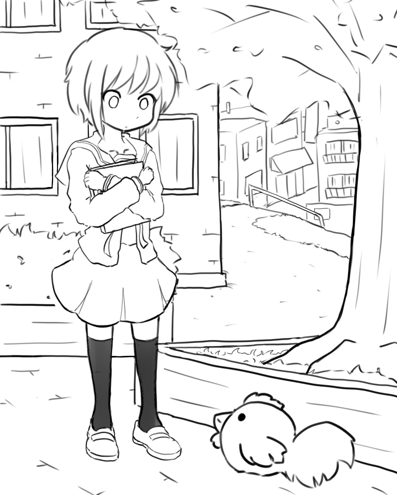 nagato yuki (suzumiya haruhi no yuuutsu) drawn by drawfag