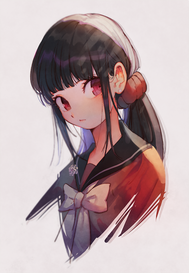 harukawa maki (danganronpa and 1 more) drawn by aoki_(fumomo)