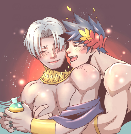 zagreus and thanatos (hades and 1 more) drawn by astraea_f