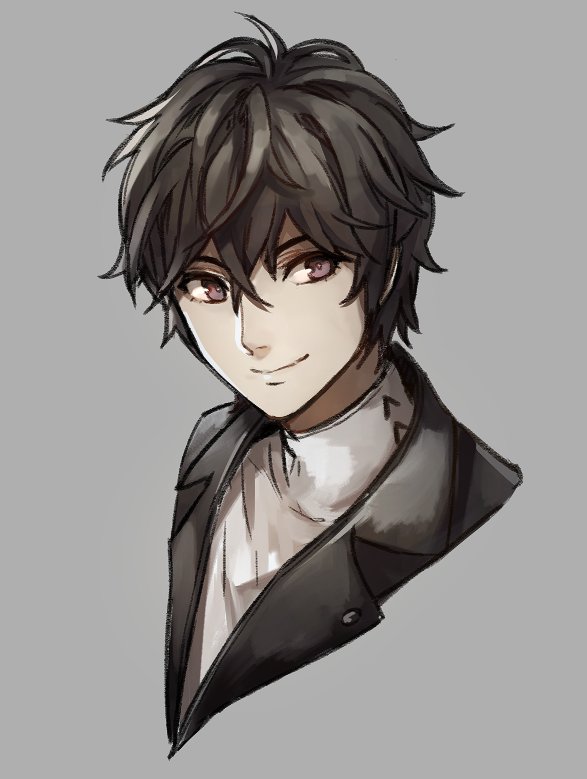 amamiya ren (persona and 1 more) drawn by kamu_(kamuuei)
