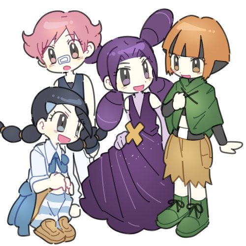 gardenia, candice, maylene, and fantina (pokemon and 1 more) drawn by dawnlover_01