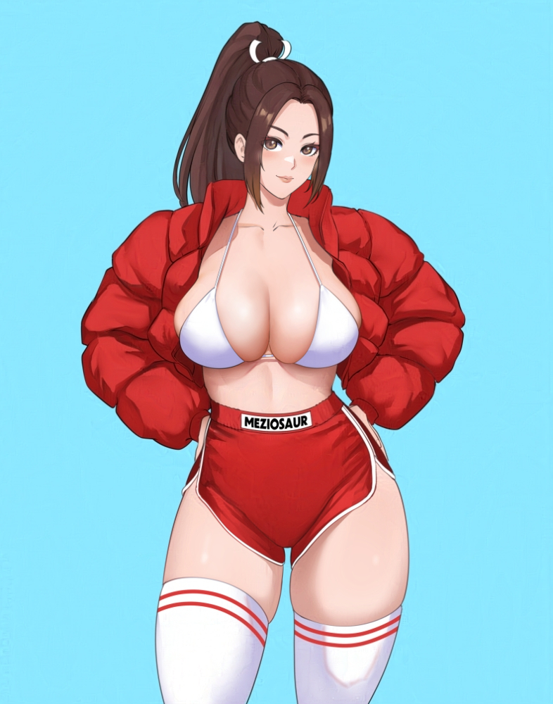 shiranui mai (the king of fighters and 1 more) drawn by meziosaur