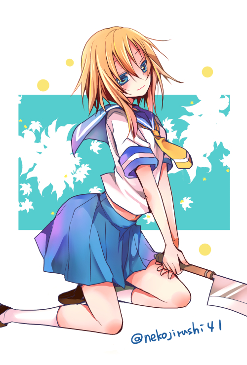 ryuuguu rena (higurashi no naku koro ni) drawn by hibiki_mio