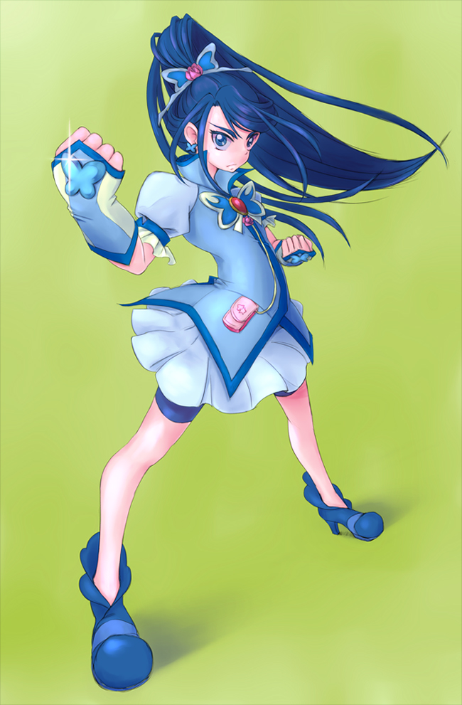 minazuki karen and cure aqua (precure and 1 more) drawn by mochimomomo