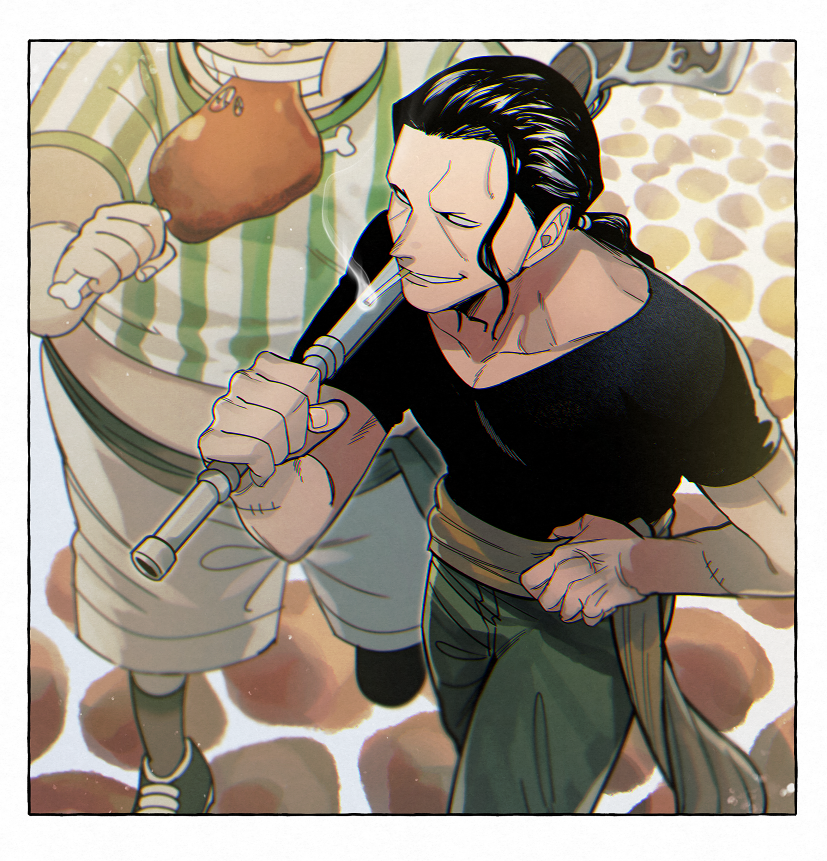 benn beckman and lucky roux (one piece) drawn by kiyoshita