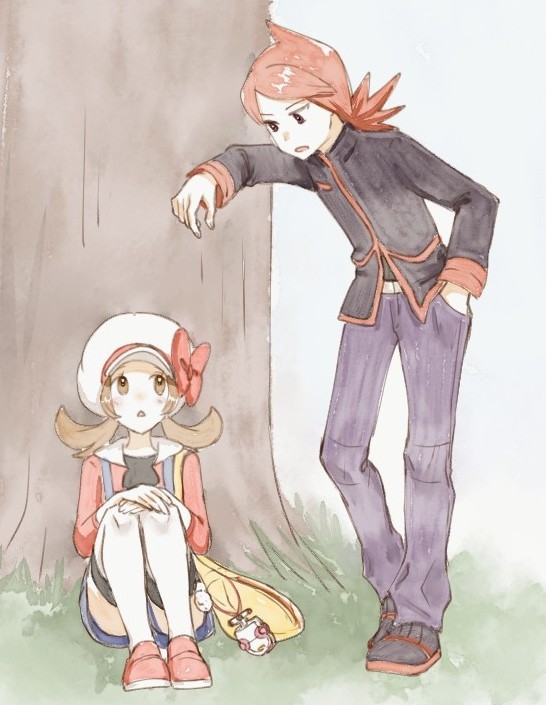 lyra and silver (pokemon and 1 more) drawn by asuka_rkgk