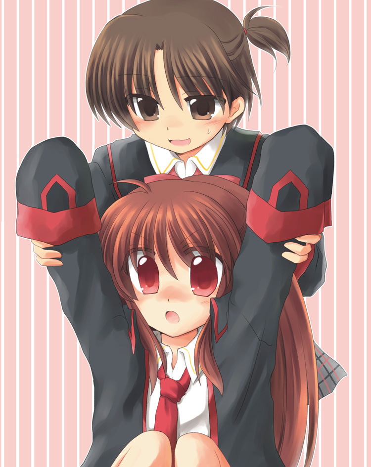 natsume rin and naoe riki (little busters!) drawn by ryuuga_nanamaru