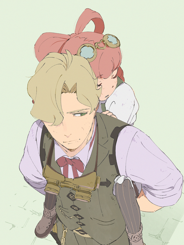 herlock sholmes and iris wilson (ace attorney and 1 more) drawn by officinale_t