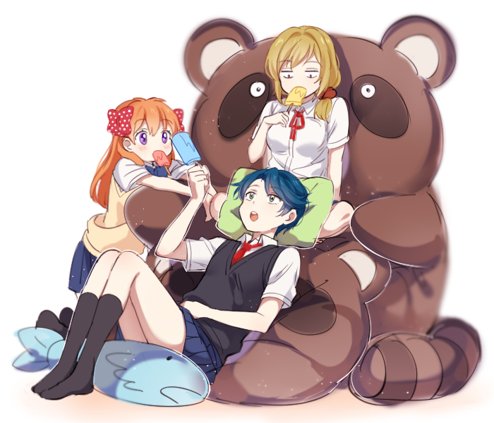sakura chiyo, kashima yuu, and seo yuzuki (gekkan shoujo nozaki-kun) drawn by mery_(yangmalgage)