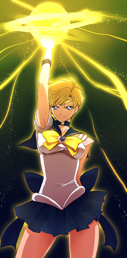 ten'ou haruka, sailor uranus, and super sailor uranus (bishoujo senshi sailor moon) drawn by mi-a