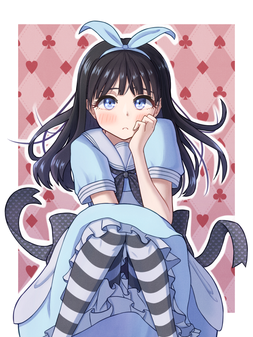 alice and akebi komichi (alice's adventures in wonderland and 1 more) drawn by kakikakuka