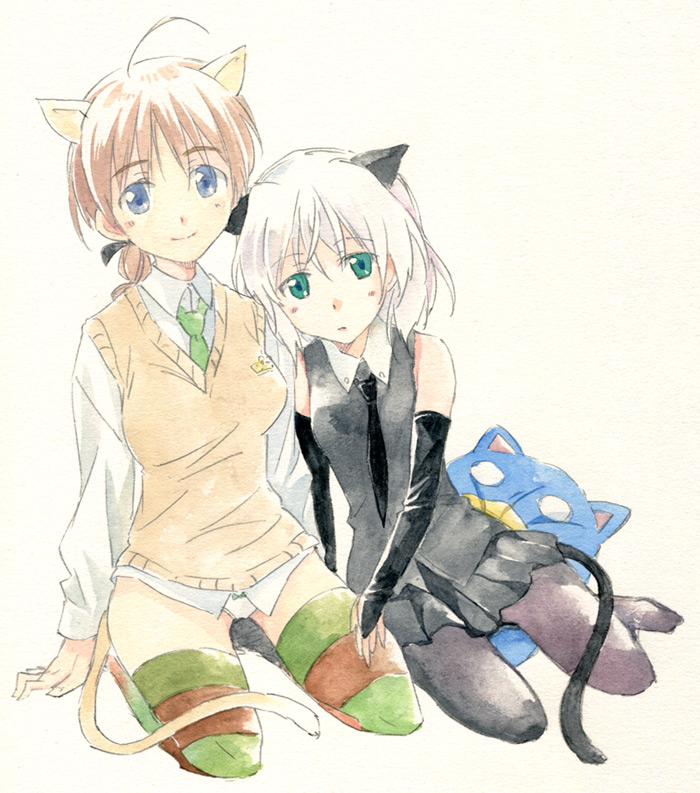 sanya v. litvyak and lynette bishop (world witches series and 1 more) drawn by agahari
