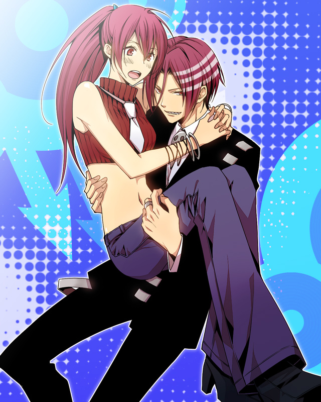 matsuoka rin, matsuoka gou, death the kid, elizabeth thompson, miyano mamoru, and 1 more (soul eater and 1 more) drawn by shimizu_aoto
