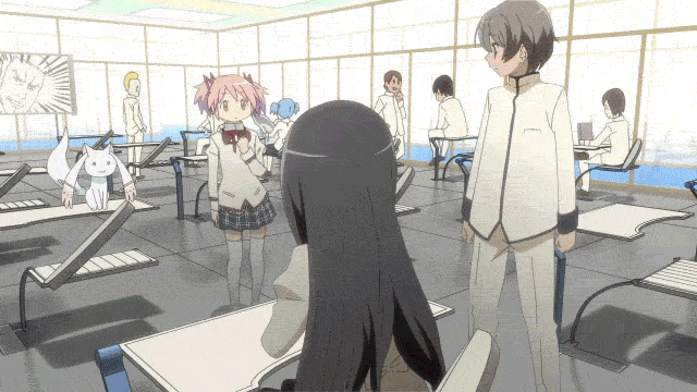 akemi homura, kaname madoka, kyubey, assassin, naganohara mio, and 2 more (fate and 3 more)