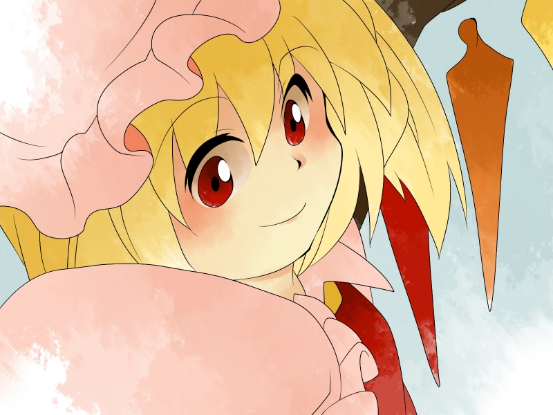 remilia scarlet and flandre scarlet (touhou) drawn by hammer_(sunset_beach)