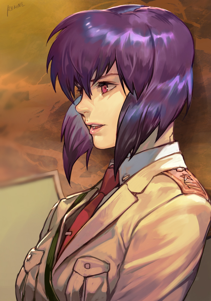 kusanagi motoko (ghost in the shell and 1 more) drawn by hungry_clicker
