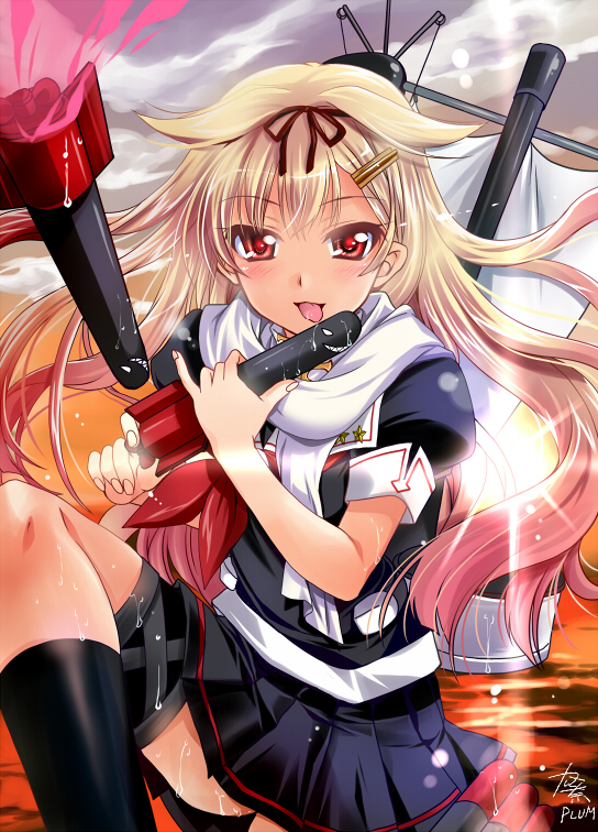 yuudachi and yuudachi kai ni (kantai collection) drawn by kanna_(plum)