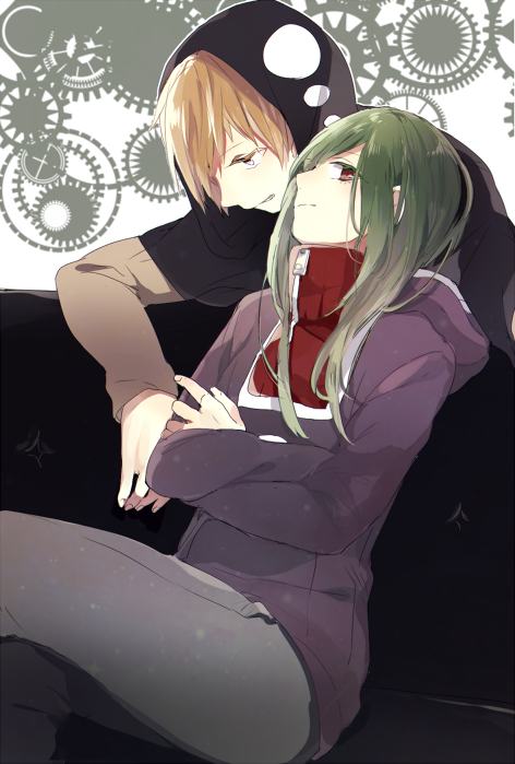 kido tsubomi and kano shuuya (kagerou project) drawn by prin_dog