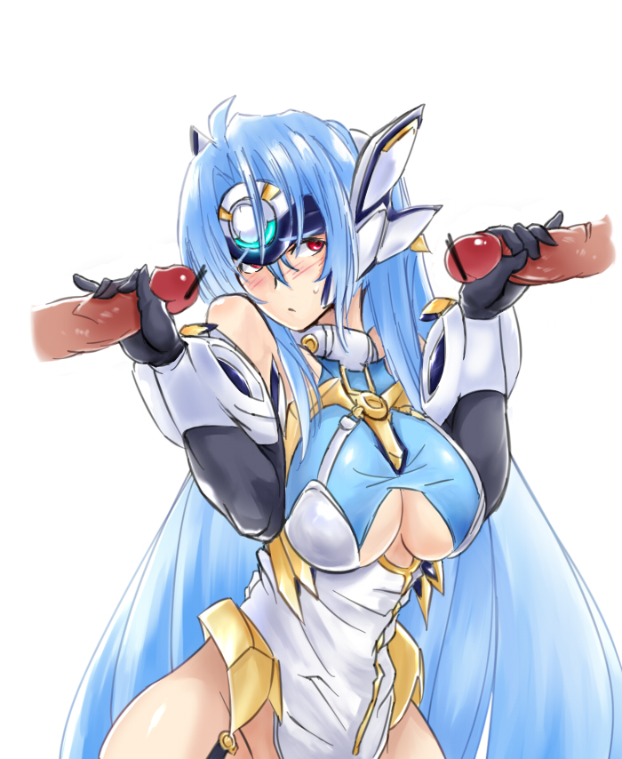 kos-mos and kos-mos ver. 4 (xenosaga and 1 more) drawn by negresco