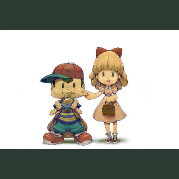 ness and paula (mother and 1 more) drawn by koki_(ryoushikiha)